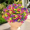 BLEUM CADE Artificial Flowers for Outdoors, 38 Bundles Faux Plants Outdoor Artificial Flowers for Decoration, UV Resistant Fake Flowers Artificial Plants & Flowers for Outdoors Garden Decor (Mixed Color)