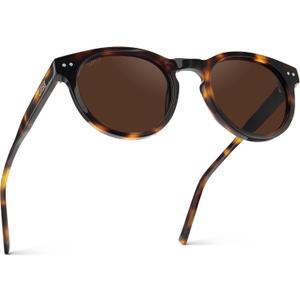 WearMe Pro Round Polarized Sunglasses for Women - Retro Classic UV400 Protection for Driving & Everyday Wear