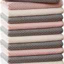 Barista Towels 12 Pack, Extra Thick Microfiber Coffee Cleaning Cloths for Espresso Machines, Steam Wands & Countertops  Essential Coffee Bar Accessories, 12x12