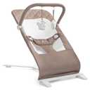 Baby Delight Alpine Deluxe Portable Baby Bouncer | Infant | 0-6 Months | 100% GOTS Certified Organic Cotton Fabric | Organic Mocha