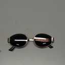 livho Retro Polarized Sunglasses - UV400 Protection, Oval Shape, Metal Frames - Matching Soft Case Inlcuded
