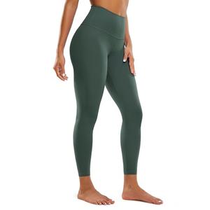 CRZ YOGA Butterluxe Yoga Leggings 25" - High Waisted Buttery Soft Womens Workout Lounge Pants Dark Forest Green Large