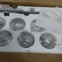 37" Black Linear Chandelier Smoked Globe Dining Room Light Fixture