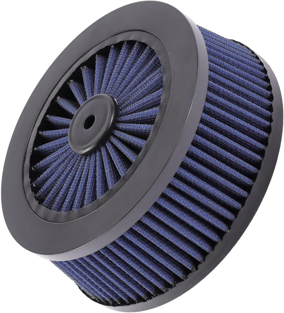 Motorcycle Air Filter Replacement Air Cleaner Element Intake System Fit for Harley Sportster Dyna Softail Touring Street Glide Road King FLSTNSE (Blue)