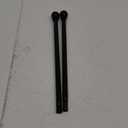Curtain Rods for windows 28-78 inch, 5/8 inch Decorative Matte Black Splicing Heavy Duty Metal Curtain Rod set with Brackets