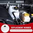 Engine Coolant Overflow Recovery Reservoir Tank with Cap Fit for Jeep Wrangler JL 2018-2024 Gladiator JT 2020-2025 V6 3.0L 3.6L,Coolant Reservoir Assembly Replaces CH3014196 68283565AB 68283565AA