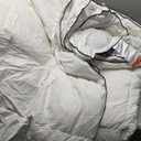 Twin Size Down Fiber Comforter, All Season Cotton Down Duvet Insert, High Fill Power Fluffy Ultra-SoftHotel Collection
, Size 106*90"