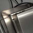 ALDKitchen Waffle Dog Maker | Corn Dog Maker with Red Panel for Business | Stainless Steel | Waffles on a Stick | 110V (6 Waffles)