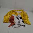 Adult Cowboy Costume, Halloween Costume for Men with Plaid Shirt, Cow Vest and Neckerchief (Small)