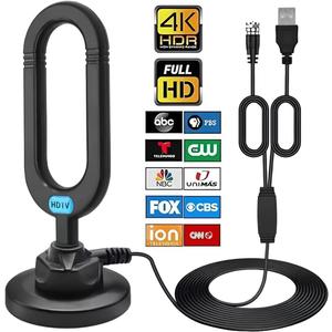 TV Antenna - Digital Antenna for Smart TV Indoor 2024 Clear 4K HD 1080p Digital TV Antenna Up to 380 Miles Long Range Local Channels Indoor Outdoor Amplifier Signal Booster HDTV Cable