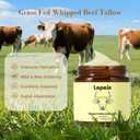Lopeie Whipped Beef Tallow Balm with Honey, Natural Moisturizing Cream for Face and Body, Hydrating Skin Balm for Dry Skin, Soothing Tallow Skin Care (4.23oz, Lavender)