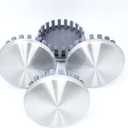 YAKKU 4PCS Wheel Center Caps for 2008-2019 Chevy Suburban Tahoe Yukon 83mm/3.25"" Car Wheel Hub Caps ABS Rim Center Hub Cover (Matte Silver, OD: 83mm(3.27"), ID: 76mm(2.99"))