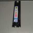 2 Pack Spring Tension Curtain Rod 32.5 to 58 inch Adjustable Extendable Tension Rods No Drilling Spring Loaded Curtain Rods for Window Door, Black