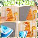 Riceshoot 48 Pcs Animals Embroidered Patches Mixed Animal Iron on Patches Lion Giraffe Tiger Snack Elephant Monkey Leaf Embellishments Sew Applique for DIY Shoes Clothes