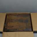 Huuger Nightstand with Charging Station, 27.6 Inch Bedside Table with Fabric Drawers, End Table with USB Ports and Outlets, Night Stand for Bedroom, Rustic Brown