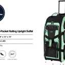 Travelers Club 30" Xpedition Rolling Duffel Bag, Seafoam