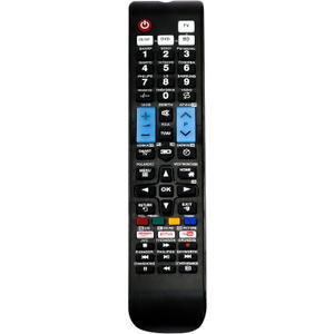 QFX REM-10 Universal 4 in Smart TV Remote Control Sony, Philips, Samsung, LG, Panasonic, Toshiba, & Many More Plus 3D TVs Featuring Video, Netflix, YouTube Buttons