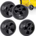 Lawn Mower Deck Wheels 4 Pack 5" Anti Scalp Deck Wheels Kit Replace for John Deere AM116299 AM125172 AM133602 M111489 Replace for MTD 734-04039 753-04856 734-3058