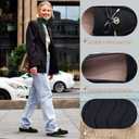 Loafers for Women Comfortable Knit Slip-On Shoes-Breathable Lightweight Driving Walking Mesh Flats for Work Office Comfort (Black)