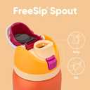 Owala FreeSip Insulated Stainless Steel Water Bottle with Straw for Sports, Travel, and School BPA-Free Sports Water Bottle, 32 oz, Citrus Crush