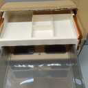CALANDIS Desktop Drawer Organizer for Office, School, and Cosmetics - A4 Paper Storage Box 3-Tier Short Drawer
