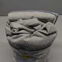 Gray Natural Linen Texture Stripe Curtains for Living Room/Bedroom,Pinch Pleat Back Tab Semi Sheer Window Treatments Drapes,2 Panels,40" W x84 L,Grey