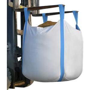 2 Pack FIBC Bulk Bag, 1.5 Ton Bag, 35"L x 35"W x 43"H, 3300lbs SWL, Duffle Top Flat Bottom, Heavy Duty Bulk Bags for Industry Agriculture