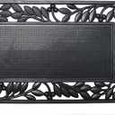 DII Rubber Doormats Collection All Weather, 18x30, Leaf Border