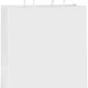 BagDream Paper Shopping Bags 10x5x13 100Pcs White Kraft Gift Bags with Handles Bulk, for Shopping, Merchandise, Retail, Party Favor, Gifts, Take-out, Recyclable Paper Sacks