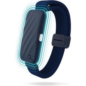 Homedics WakeBand Silent Vibrating Alarm Wristband, Ultra-Light Comfortable Design, 9 Vibration Patterns & 9 Intensities, Up to 6-Day Battery, iOS/Android App, Blue