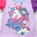 DXTON Toddler Girls Rainbow T-Shirts: Summer Short Sleeve Graphic Cotton Tees Tops Birthday School for 3-8 Years