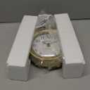 NIKKY HOME Table Clock, Vintage Desk Clock, Gold Table Clocks Non-Ticking Battery Operated Decorative Shelf Clock for Living Room Bedroom Gift Clocks