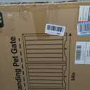 Free Standing Dog Gate Indoor, Foldable Dog Gate for Doorways Stairs Hallways, 3-Panel Freestanding Pet Gate with Support Feet for Stability, Folding Puppy Gate Easy to Move, Doggy Gate 54"x24"