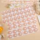Shynek 72 Pcs Callus Pads Soft Felt Callus Cushion Pads for Bottom of Foot Self Adhesive Foot Callus Cushions, Corn Pads for Feet for Men and Women Pain Relief Foot Care, Beige, Oval Shape