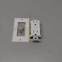 20 Amp GFCI Outlet, Tamper-Resistant, Weather Resistant Receptacle Indoor or Outdoor Use, LED Indicator with Decor Wall Plates and Screws UL Listed, White (10 Pack)