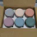 NETANY 6-pack 16 oz Overnight Oats Containers with Lids, Glass jars with Airtight Lids, Wide mouth Mason Salad jars, Glass Food Storage Containers for Snacks Yogurt Spice Sugar