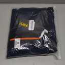 TBMPOY Men's Snow Ski Hiking Pants Waterproof Winter Fleece Lined Pants Camping Skiing Ice Fishing Pants with Belt (X-Large, A1-thick Navy)