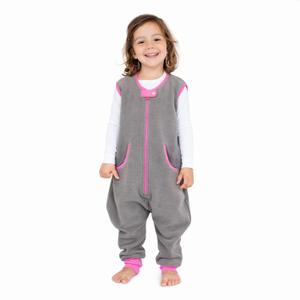 Baby Deedee Sleep Kicker - Toddler Sleep Sack with Feet 1.2 TOG, Walker Sleep Bag with Legs, Fleece Wearable Blanket for Kids, Footed Sleep Sack, 2T-4T, Slate