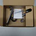 LISEN Cell Phone Stand Phone Holder for Desk Office Decor, Office Desk Accessories Gifts Women PC Gaming Essentials iPhone Stand Gadgets Men Fit OtterBox Case Switch iPad Air Tablet 4-10 in (BLACK)