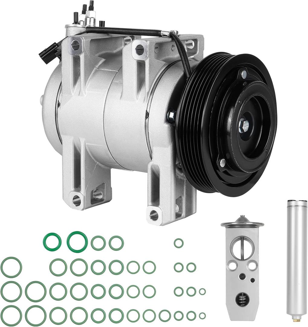 New AC Compressor with Clutch and Component Kit for Nissan Rogue 2008 2009 2010 2011 2012 2.5L 97490 98490
