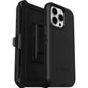 OtterBox iPhone 15 Pro MAX (Only) Defender Series Case - Black, screenless, Rugged & Durable, with Port Protection, Includes Holster Clip Kickstand