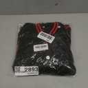Kids Varsity Jacket Boys Baseball Jacket Sports Outerwear Coat for Girls School Uniform, red-black, size age 10 (Black)