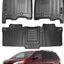 Vanseno 1st & 2nd Car Floor Mats Compatible for 2011-2020 Toyota Sienna 7 Seat All Weather TPE Floor Liner for 2011 2012 2013 2014 2015 2016 2017 2018 2019 2020 Toyota Sienna Accessories
