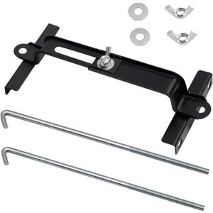 Kewucn Adjustable Battery Hold Down, Car Battery Tie Down Holder Kit, Universal Battery Crossbar with Stainless J Bolt, Automobile Battery Fixing Accessories for Cars, SUV, RV (9 inch bolts)