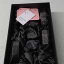 GLASSIQUE CADEAU Vintage Art Deco Smoke Black Coupe Glasses | Set of 4 | 7 oz Ribbed Cocktail Glassware for Drinking Champagne, Martini, Cosmopolitan, Manhattan | Crystal Speakeasy Saucers