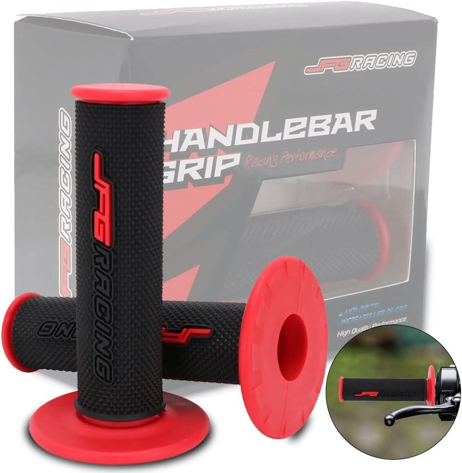 Dirt Bike Grips 7/8 Motorcycle Grips ATV Handlebar Grips Universal for CR125 250 CRF50 80 230 250 TRX450 XR50 70 100 400 CT125 CBR Dirt Pit Bike ATV Enduro Supermoto - Red