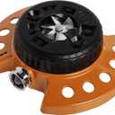 Dramm 15022 Color Storm 9-Pattern Premium Turret Sprinkler with Heavy-D, Orange