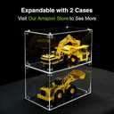 GuineaLoft Non-Flimsy Acrylic Display Box  A Large, Thick, Truly Sturdy 15x10x9-Inch Crystal-Clear Display Case, Securely Fastened by Stainless Steel Brackets & Screws Instead of Push-Fit Slots