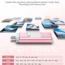 MFi Certified Flash Drive for iPhone 512GB, Photo Stick Memory Stick for iPad, USB Thumb Drive for Photos Videos Transfer & Backup, External Storage Compatible for iPhone/Android/PC/Mac (Light Pink)