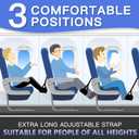 2-Pack Airplane Travel Footrest Hammock - Perfect Airplane Foot Hammock to Relax Your Feet - Travel Essentials Comfy Foot Hanger Plane Footrest for Long Trip